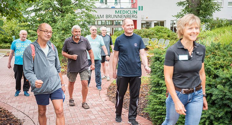 Patientengruppe beim gemeinsamen Nordc Walking