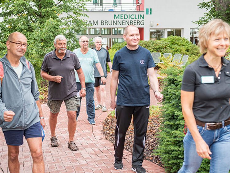 Patientengruppe beim gemeinsamen Nordc Walking