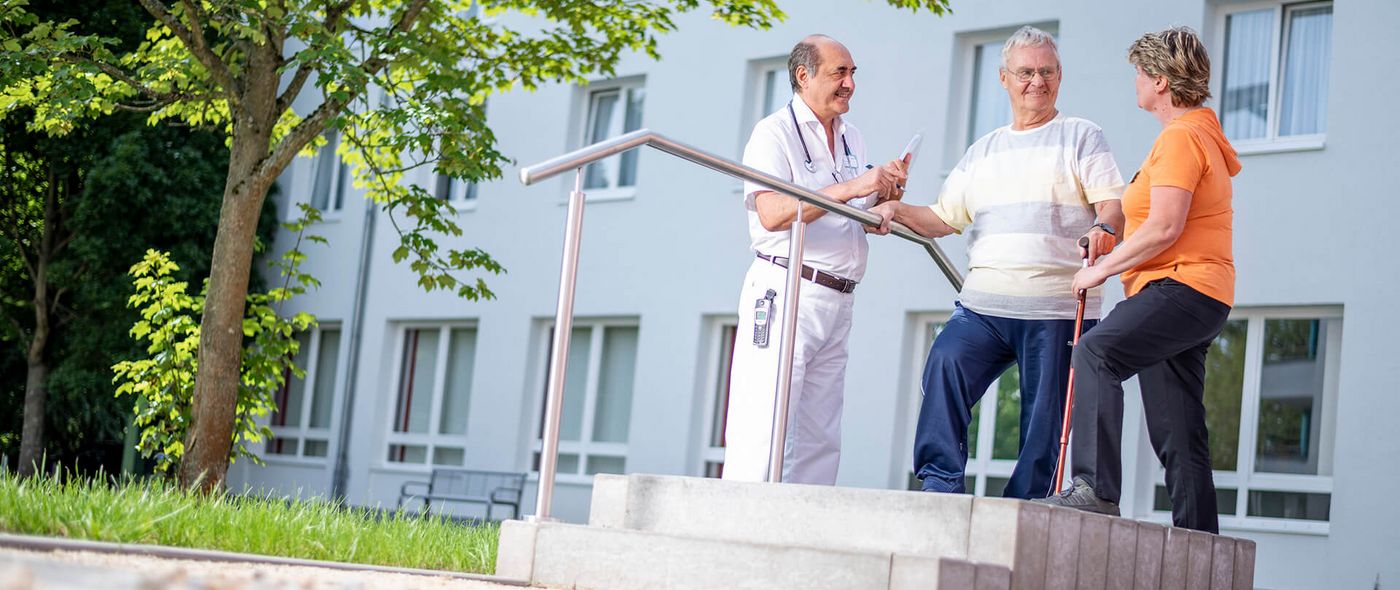 Patientenmobilisation an der Gehstrecke