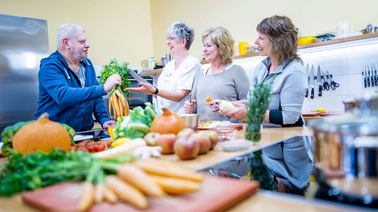 Kochen in der Lehrküche