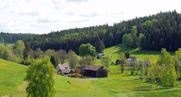 Außenaufnahme Freilichtmuseum Eubabrunn